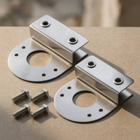 2 Pieces No-Drill Underwater Light Bracket Direct Install Clamp-Style Mounting Bracket 1.5 Mm Thick Hardware for Water Feature