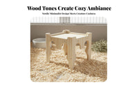 Wooden Hare Wooden Retreat Guinea Pig Wooden House Easy Assembly Chinchilla Activity Center