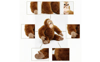 Stuffed Primate Cuddly Stuffed Monkey Huggable for Playroom, Nursery, Kids