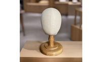 Cloth Covered Mannequin Head with Stand Hat Display Holder Lightweight for Hair Stylists