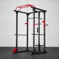 Power Cage with Pulley System Space-Saving Squat Rack with Pulley System Versatile Multi-Function Training Rack for Fitness Enthusiasts, Home Gym