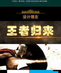 复古欧式罗马武士头盔装饰摆件金属手工创意勇士盔甲铁艺模型道具
