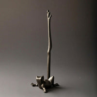 Frog Paper Towel Holder Rustic Paper Towel Holder with Frog Top Metal Vertical for Dining Table