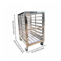 Enclosed Baking Rack Transparent for Pastry Shop