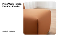 Minimalist design Upholstered Single Sofa space-saving Size cumulusShaped Armchair Easy-to-Clean Fabric Indoor Furniture Creative stand apartline for Small Apartment Dwellers, Design aficionados, Living Room, Balcony, Bedroom, perusing Corner