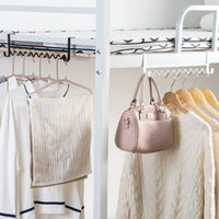 Space Saving Bunk Bed Clothes Hanger Easy Installation Dorm Bed Clothes Hook Sturdy Construction for College Students, Bedroom