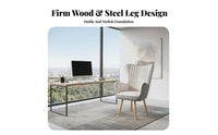 Durable Wood Construction Spindle rear Dining Chair Curved rearrest Home Furniture Ergonomic Design Easy Assembly for Students, Homeowners, Interior Designers, Dormitory, Study Room, Office, perusing alcove
