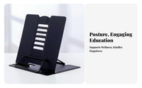 Portable Foldable Book Easel Handsliberated Adjustable perusing stand Ergonomic desktop design Accessory adaptable for Children, Students, Professionals, Study Room, School, Office, Bedroom