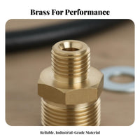 M22 to M14 Thread Converter Brass Pressure Washer Adapter Leak-Resistant Pressure Washer Hose Adapter for Car Washing, Outdoor, Garden