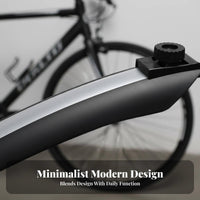 Cycle Mudguard Set Sturdy Front and Rear Bike Mudguards Reflective Bike Fenders Lightweight Cycling Gear Streamlined Design