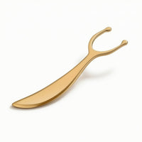 Brass Ear Scraping Board Handheld U-Shaped Scraping Tool Lightweight Manual Massage Device Portable for Home Self-Care, Travel