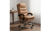 Luxury Design Leather Executive Chair Comfortable High Back Executive Chair Thickly Padded Cushion Adjustable Support for Executives, Conference Room