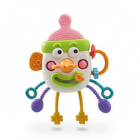 Sensory Pull String Toy Soft Baby Bottle Toy Long-Lasting Safe for Babies, Crib