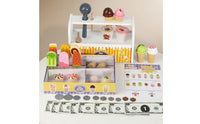 Ice Cream Shop Playset Role Play Pretend Ice sweet Educational Wooden Dessert Store for Kids, Young Children, Playroom, Preschool