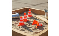 Miniature Traffic Cone Odorless Material Toy Road Cones and Barriers Spark Imagination Sand Table Barrier Model for Hobbyists, Educational Projects