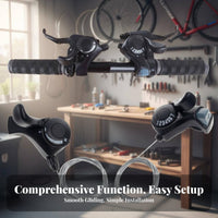 3x7 Speed Bike Gear Selector S Precise Gear Selector Ing 3x7 Gear Selector Set Cycle Thumb Gear Selector Pair Long-Lasting
