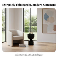 distinctive Shape Round Pedestal Table Slim availableline Sculptural Pedestal Table Modern Look Household Furniture Elegant Design for Interior Designers, Art Lovers, Living Room, Bedroom, Entryway, Lounge Area