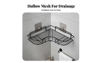 Drillwithout Installation Adhesive Corner Holder No Drilling Corner Holder Space-Saving Storage Rack Rustproof for Renters, Homeowners, Students, Kitchen, Dorm Room