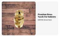 Fan Spray Nozzle Heavy Duty Brass Pressure Washer Tip Quick Release Nozzle for Commercial Users, Cooling Systems, Dust Suppression