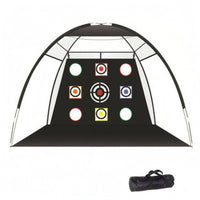 Target Backdrop Arched Golf Net Mesh Panels Golf Practice Net Foundation Mat Sports Gear Front Opening