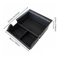 Armrest Storage Box Insert Easy Installation Armrest Box Tray Anti-Slip Mats Console Compartment Divider for     Owners