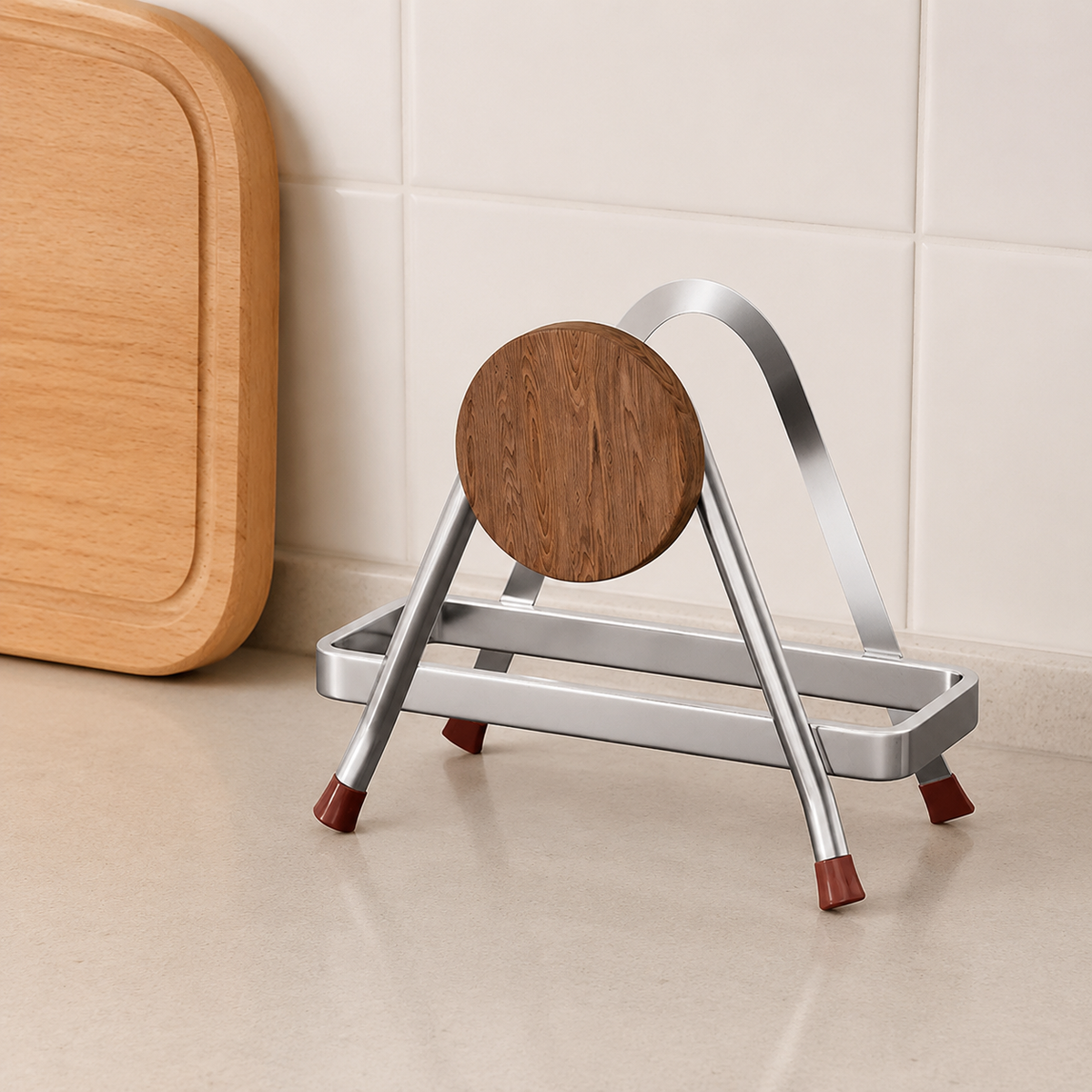Stainless Steel Utensil Holder, Rust Resistant Cutlery Drainer, Easy Clean Kitchen Utensils Holder for Countertop