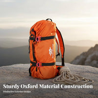 Mountaineering Rope Storage Bag Adjustable Shoulder Straps Rock Climbing Gear Pouch Large Capacity Climbing Gear Backpack for Climbers
