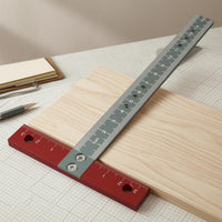Engraved Graduations T-Square Ruler Centimeters and Millimeters Metric Marking Ruler