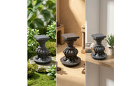 Miniature Water Feature Fluted Dollhouse Water Feature Vintage-Evocative Miniature Column for Collectors