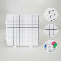 Fuse Bead Pegboard Clear Fuse Bead Board Pegboard with Pins Reusable Craft Tray DIY for Crafters, Classroom