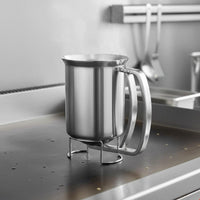 Precise Pouring Stainless Steel Batter Dispenser Easy to Clean Batter Funnel Dripdrip-Resistant Baking Tool Single-Hand Control for Dessert Making