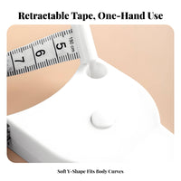 Retractable Body Tape Measure Portable Design Waist Circumference Ruler Accurate Circumference Measuring Strip for Seamstresses, Tailoring