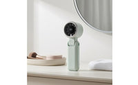 Built-in Display Foldable Electric Fan Matte Finish Adjustable Handheld Fan