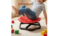 Sensory Rotating Chair Glow-in-the-Dark Sit and Rotate Seat Rotating Balance Chair for Young Children, Playroom, Preschool, Bedroom
