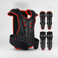 Vest with Elbow Pads and Knee Guards Padded Shielded Vest with Elbow and Knee Guards Lightweight Kids Shielded for Youngster, Riding