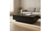 Rectangular Coffee Table Ready-to-Assemble Low Coffee Table Compact