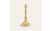 Decorative Pedestal Candle Holder Ornate Tabletop Candle Holder Embossed Candelabrum Vintage-Style for Weddings