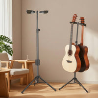 Floor Guitar Stand Non Slip Tripod Guitar Stand Secure for Artists, Home Rehearsal Music Studio
