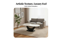 2 Pieces Irregular Shape fluffyShaped Coffee Table Modern Design fluffyShaped Nesting Tables Heat Resistant Household Furniture Easy to Clean for Apartment Dwellers, Homeowners, Interior Designers, Living Room, Small Areas, Lounge Area, Bedroom