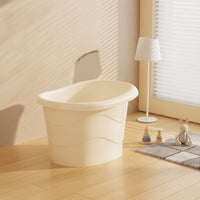Deep Baby Bath Tub Safe Baby Bath Comfortable Toddler Wash Tub Soft for Bathroom