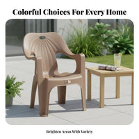 Anti-Slip Lowrear Molded Stool sturdyDuty Molded Shell Chair with Frame Legs Easy to Clean Armchair adaptable for Stall Vendors, Adults, householders, Night market stalls, Outdoor, Cafeteria, Patio