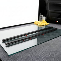 Molded Rear Side Window Trim Waterproof Rear Window Seal Strip Moisture-Resistant Weather Stripping Flexible for Car Repair