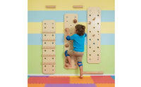 Indoor Climbing Wall Space-Saving Kids Climbing Wall Set Play Design Sensory Training Equipment for Young Children, Preschoolers, Playroom, Bedroom