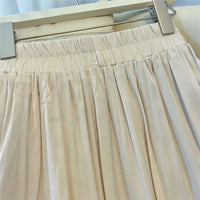 Matching Set Two Piece Outfit for Plus Size Women with Elastic Waist, Chinese Style Irregular Hem Midi Skirt for Summer Casual Wear