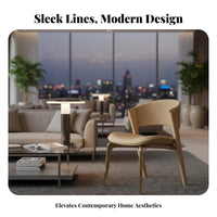 Italian Inspired Design Upholstered High-Back Dining Chair Sturdy Construction Pleated Back Chair Easy to Clean Household Furniture Ergonomic Support for Restaurant Owners, Interior Designers, Hotel Lobby, Reception Area, Kitchen, Living Room