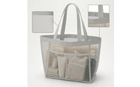 Mesh Tote Bag Large Mesh Bag with Pocket Translucent Breathable for Shopping, Swimming