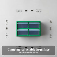 Transparent Drawers Stackable Small Parts Drawer adaptable Design Multi-Drawer Sorting Cabinet vertical surfaceMountable Hardware Storage tag holder slots for DIY devotees, Professionals, Workshop, Garage, Repair Shop, Craft Room