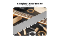 Precision Measurement Guitar Repair Tool Kit Multi-Functional Fret Dressing File Kit Professional Grade for Workshop, Home Studio, On The Go