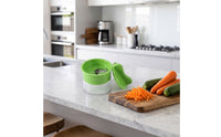 Vegetable Spiraling Device with Container Rotary Vegetable Spiraling Device Stainless Steel Spiralizing Disc for Vegetarians