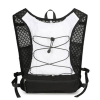 Lightweight Backpack-Design Running Vest Adjustable Cord Lacing Mesh Running Vest Wide Shoulder Straps Outdoor Gear